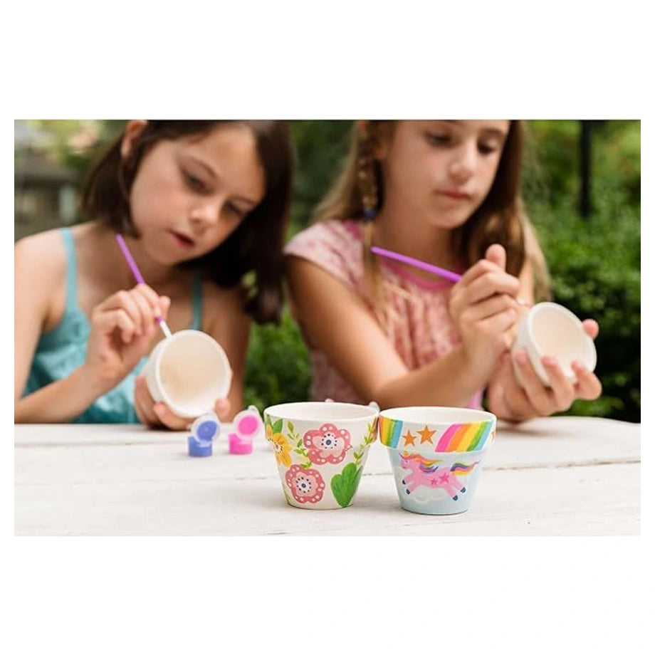 4M KidzMaker Paint Your Own Terracotta Flower Pots