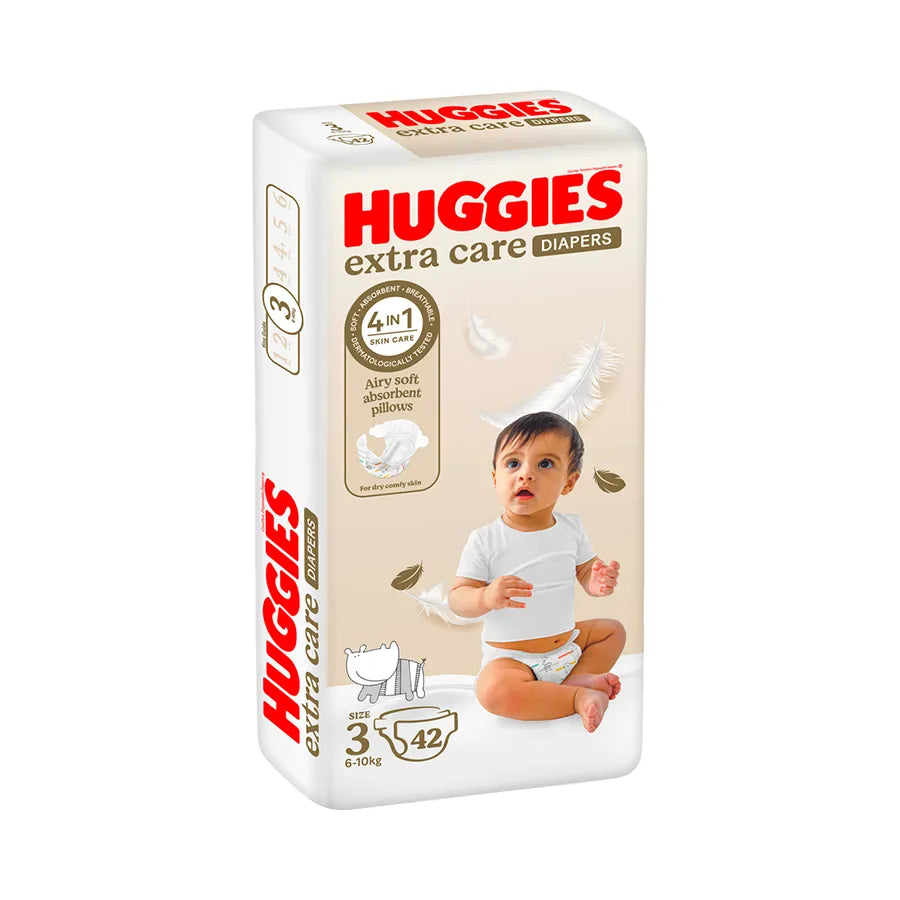 Huggies Extra Care Diapers Size 3 (6–10 kg) Value Pack