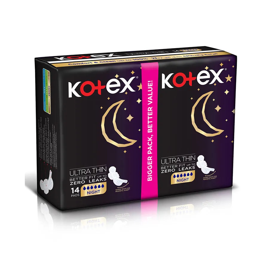 Kotex Ultra Thin Night Value Pack 14's