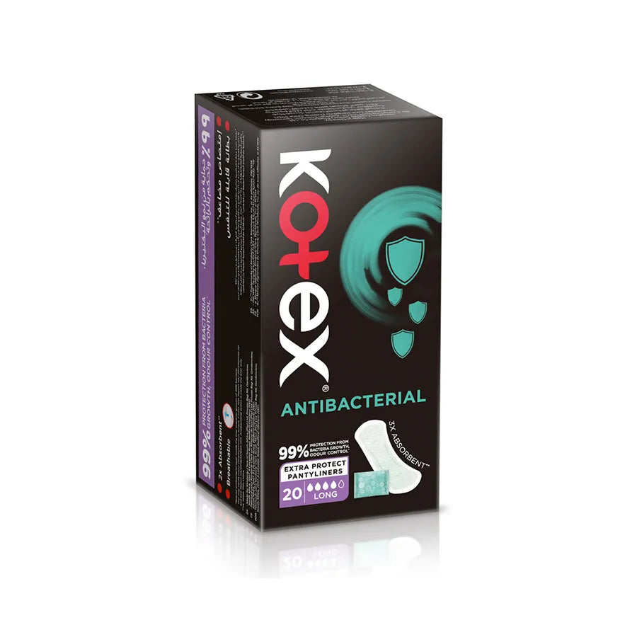 Kotex Antibacterial Liners Long 20's