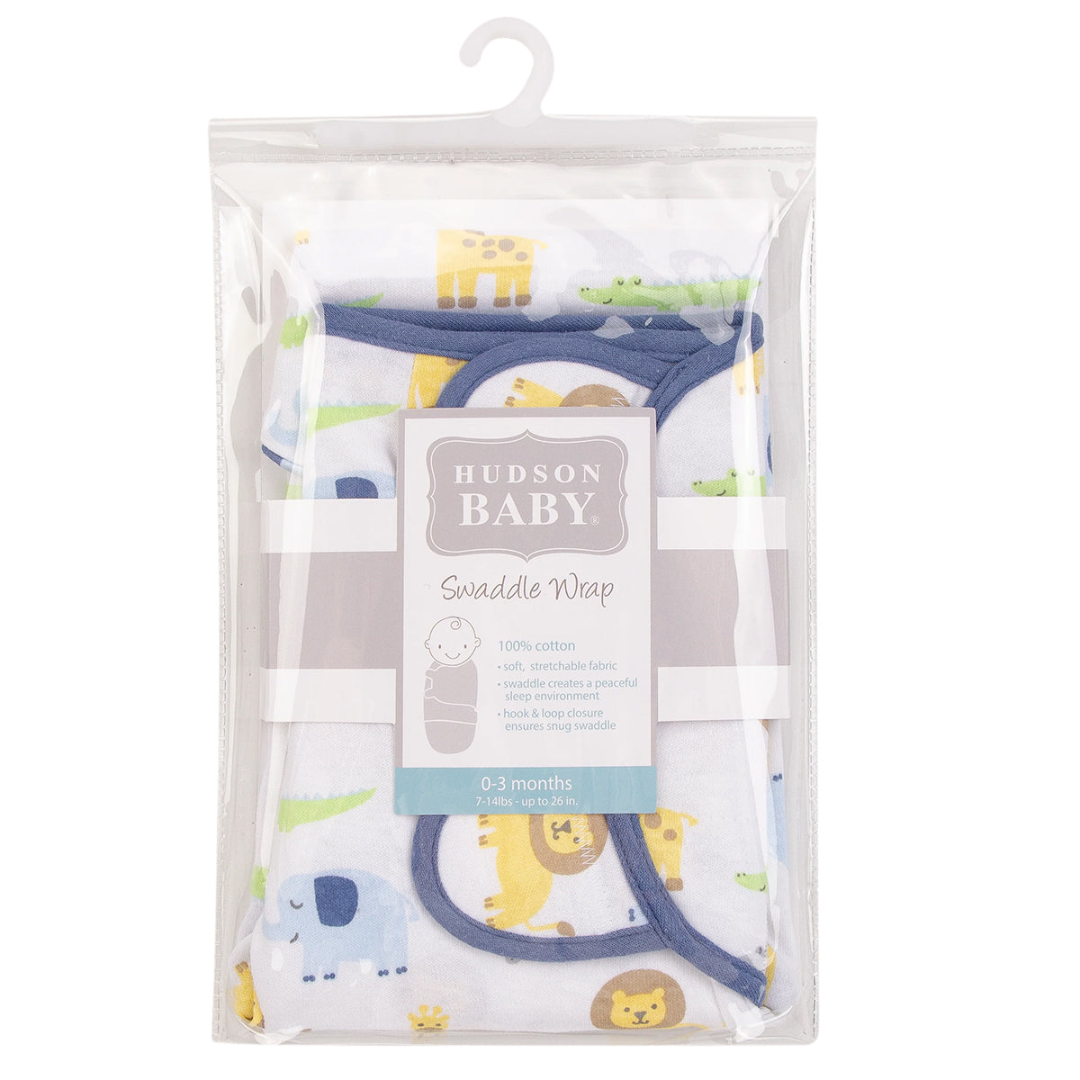 Shop Hudson Baby Wrap Swaddle Blanket Zoo Online Qatar