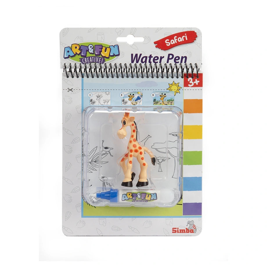 Art & Fun Water Pen Safari Coloring Book