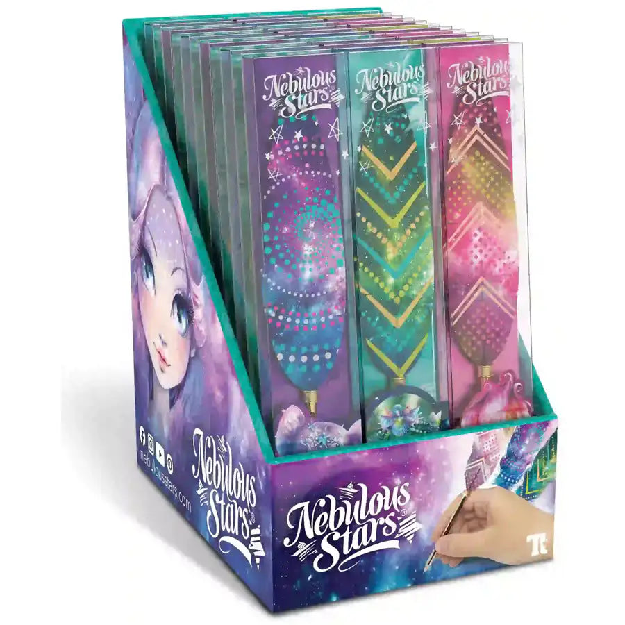 Nebulous Stars Feather Quill Pen - Aqua Water 3