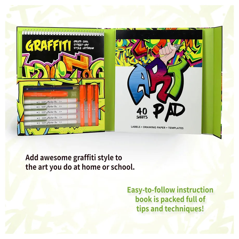 SpiceBox Petit Picasso Graffiti Street Art Lettering Drawing Kit