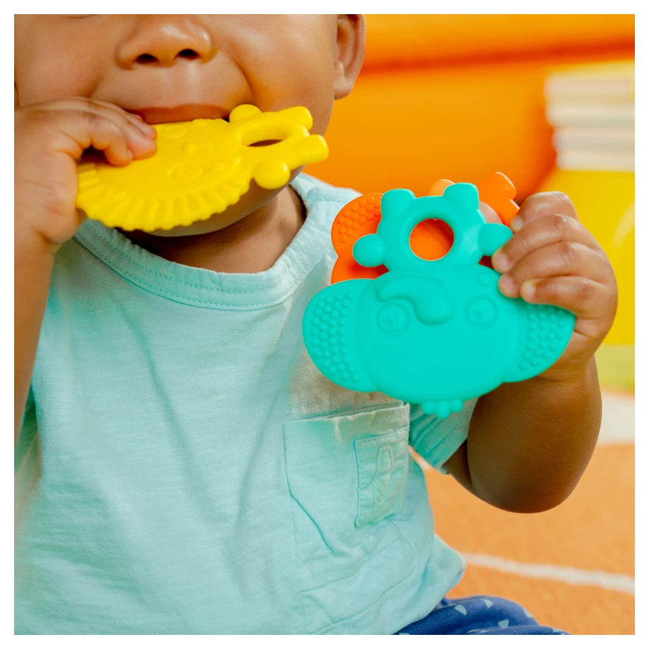 Bright Starts Gummy Buddies Textured Teethers (3-Pack)
