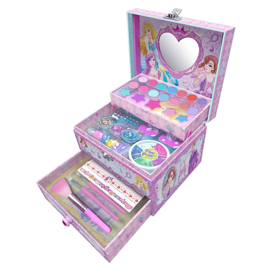Pecoware Pw 3 Layer Princess Cosmetic Set