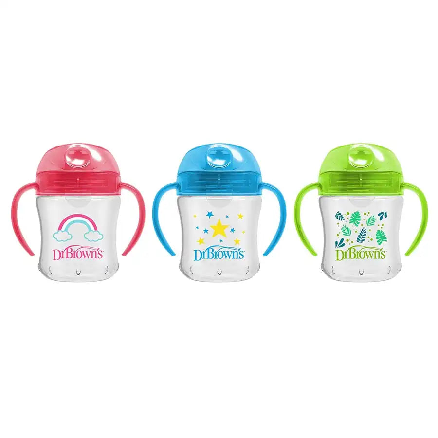 Dr. Brown's Soft-Spout Transition Cup With Handles, 6 oz (Assorted)
