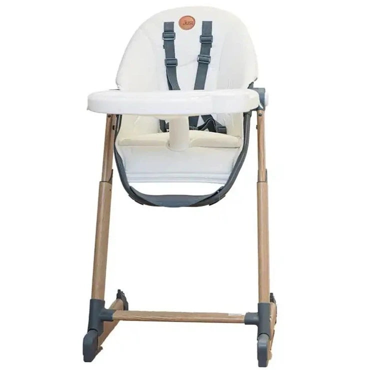 Baby High Chair Wood Finish