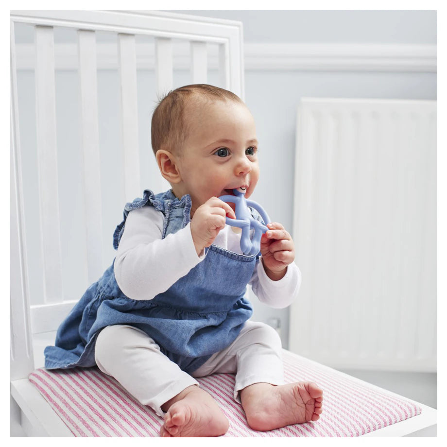 Matchstick Monkey Teething Toy (Light Blue)