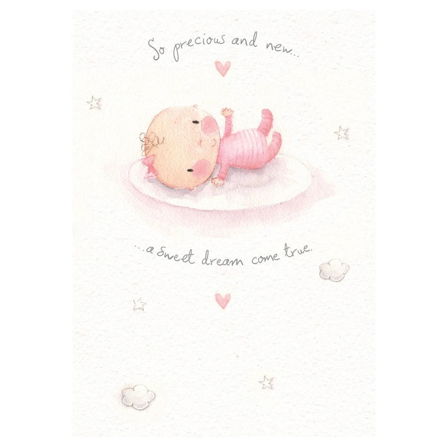 Hallmark A Baby Girl! So Precious and New A Sweet Dream Come True