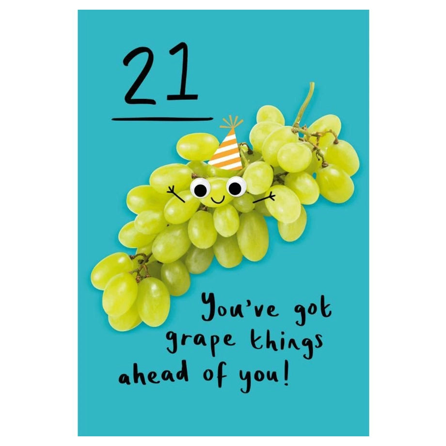 Hallmark 21st Birthday! You’ve Got Grape Things Ahead!