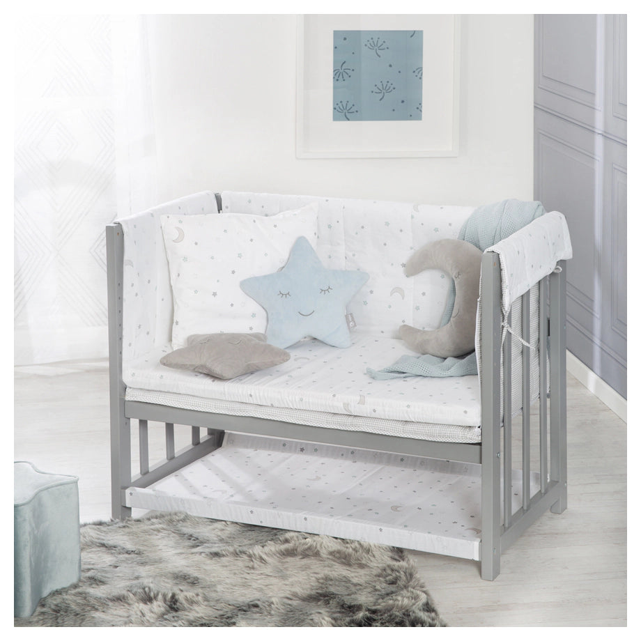 Roba 4 In1 Bedside Crib Star Magic, 45 × 90 Cm (Taupe)