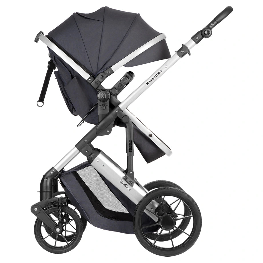 Kikkaboo Stroller 3in1 Convertible Seat (Darling Dark Grey 2024)