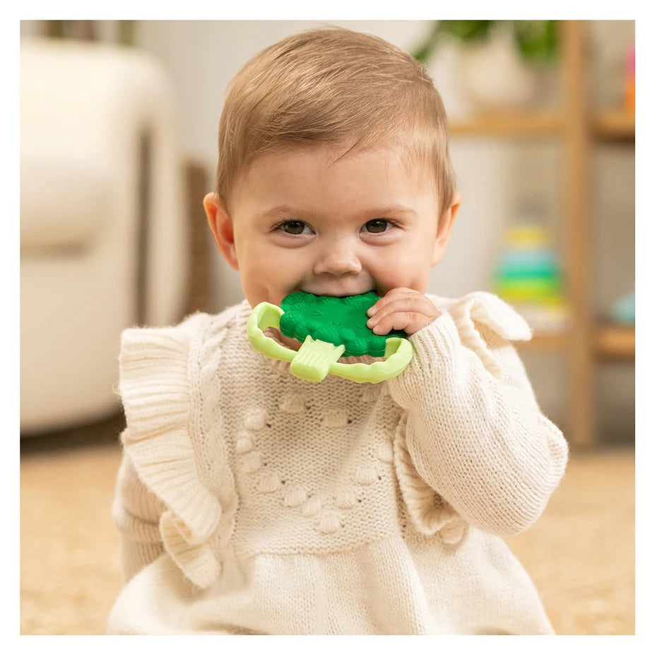 Infantino Lil’ Nibbles Textured Silicone Teether (Broccoli)