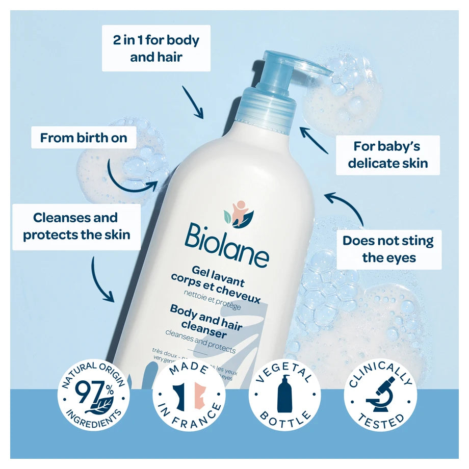 Biolane Body And Hair Cleanser (350 Ml)