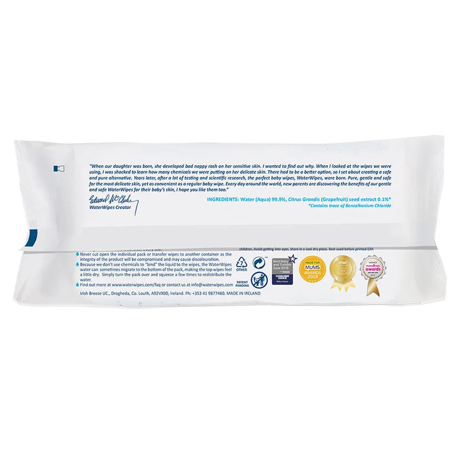 WaterWipes Baby Wipes 60's