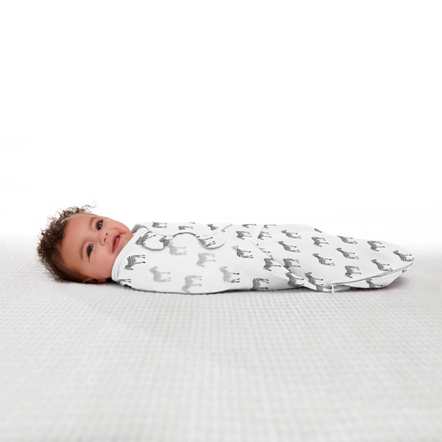 Summer Swaddleme Luxe With Easy Change - Zebra Print (0-3m)
