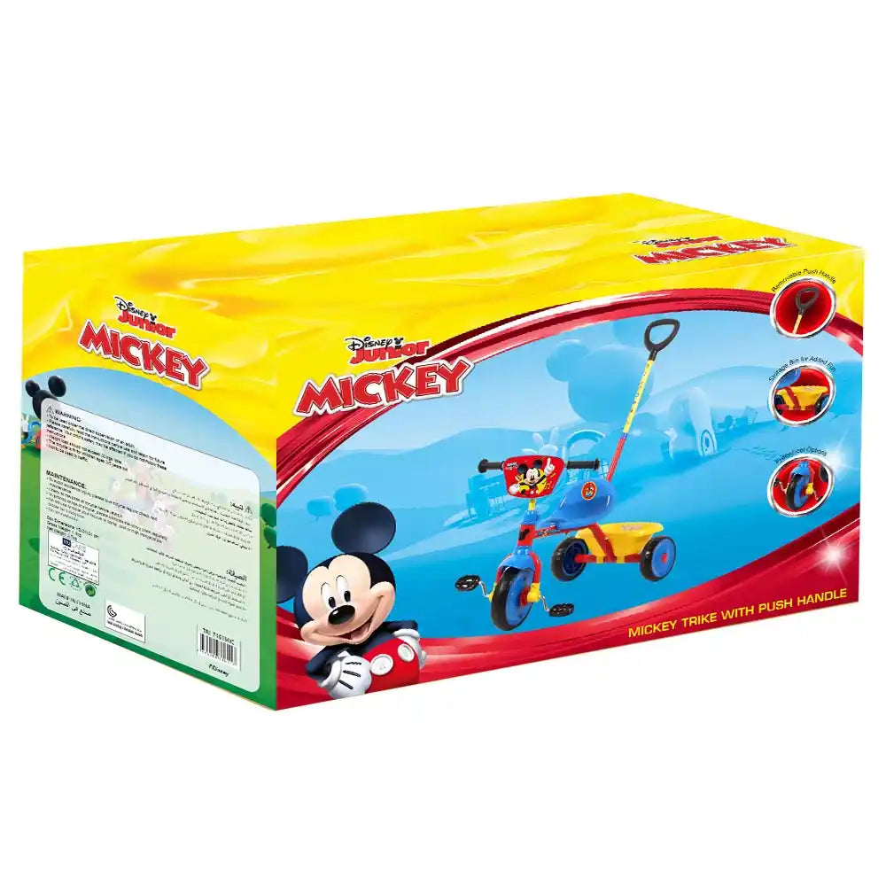 Disney Mickey Trike W/ Push Handle