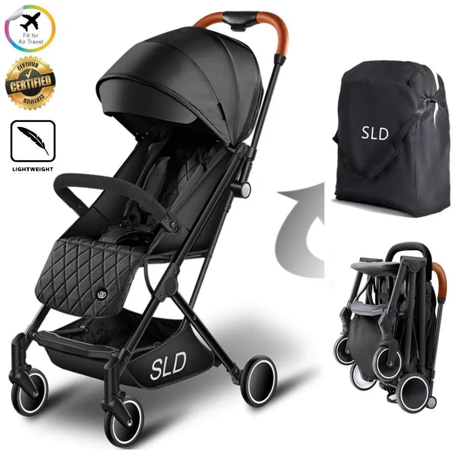 travel lite stroller Teknum Black Travel Lite Stroller - SLD