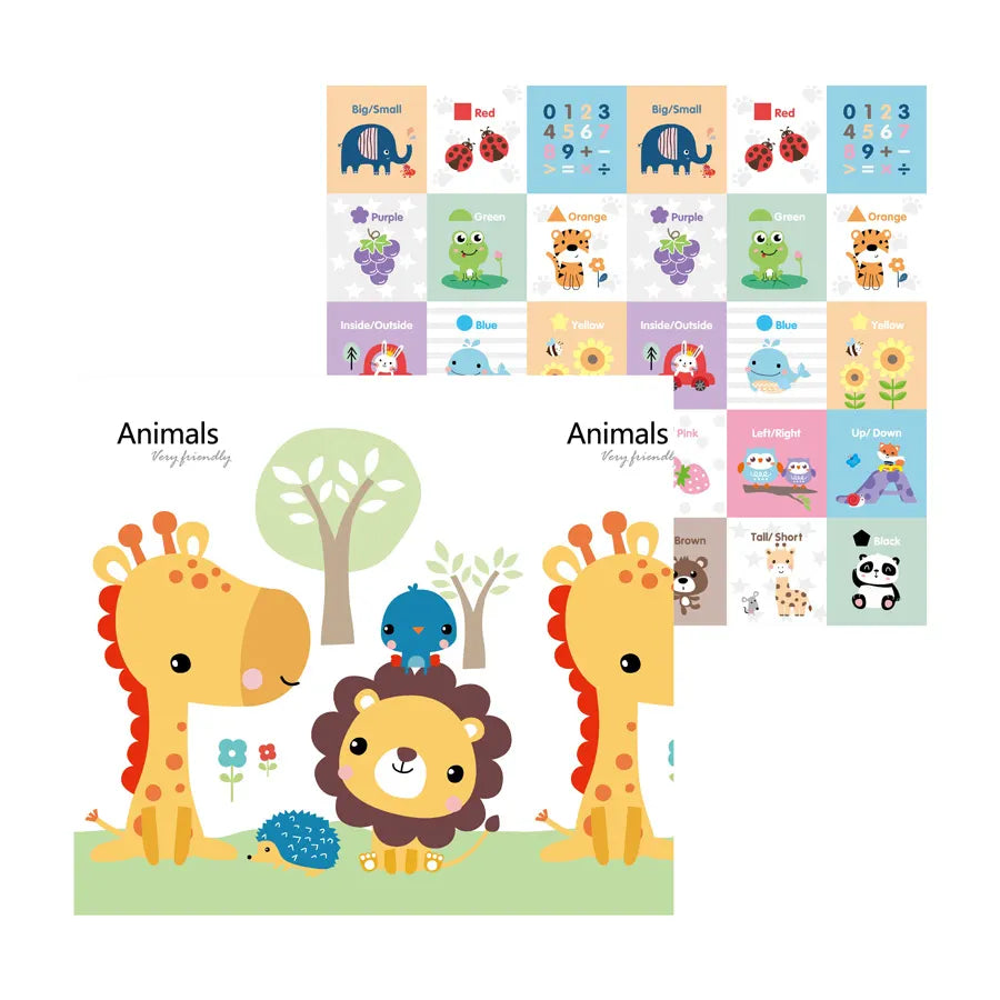 Little Angel Folding Mat Double Sided - Animals