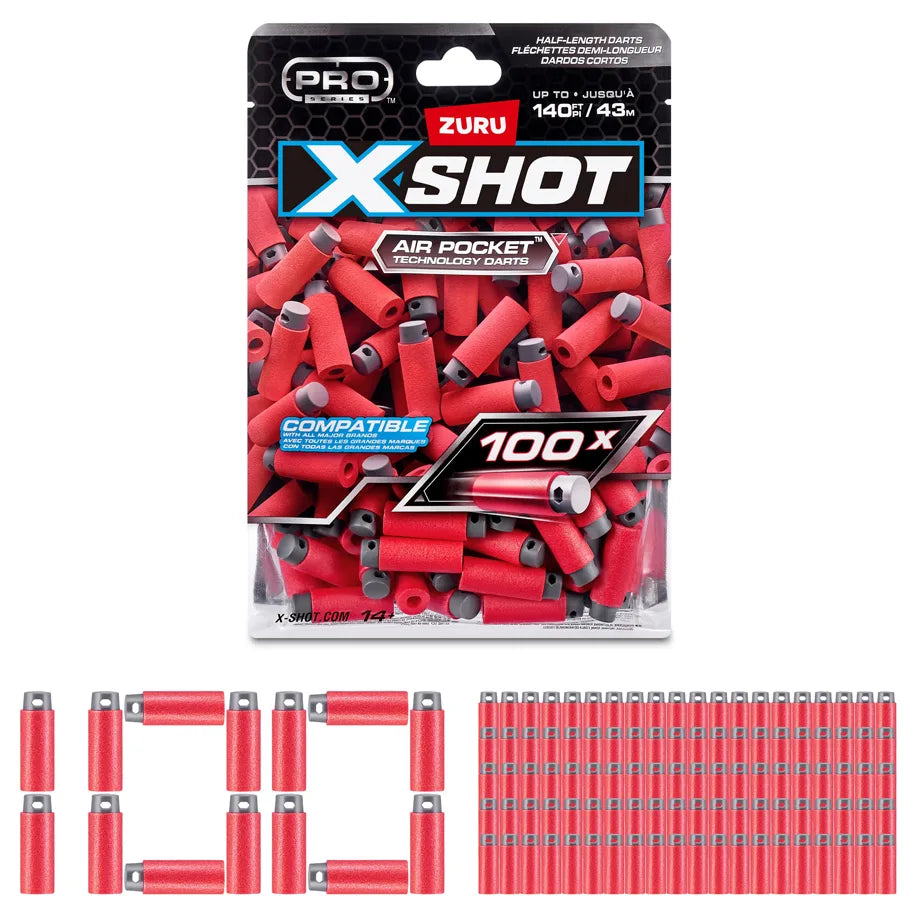 ZURU Xshot Pro Dart Refill (100Pcs) Series 1 Foil Bag (24Pcs)