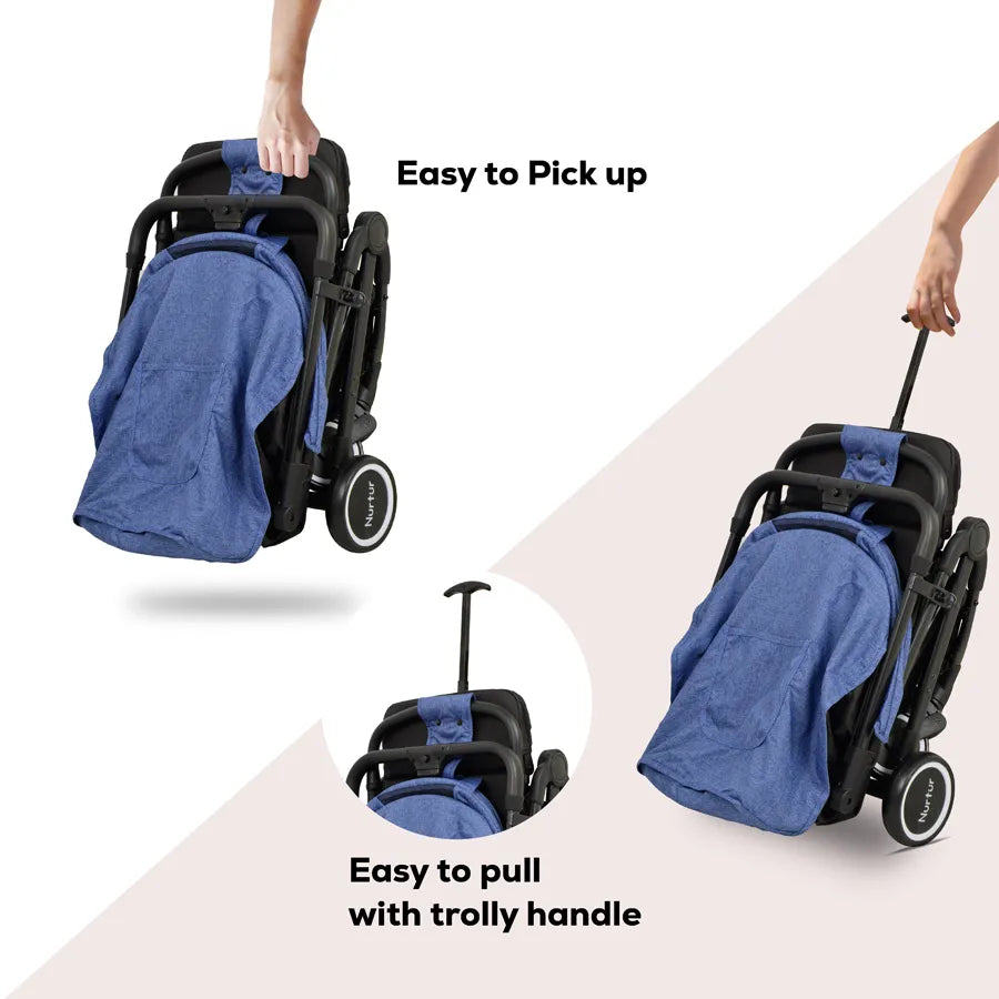 Nurtur Bravo Travel Stroller (Blue)