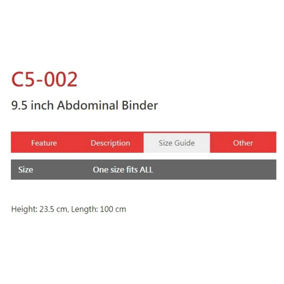 Super Ortho 9.5' Abdominal Binder- One Size