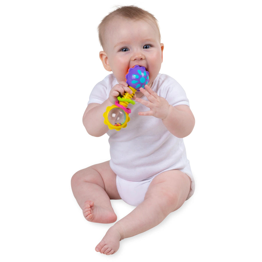 Playgro Twisting Barbell Rattle Refresh Polybag