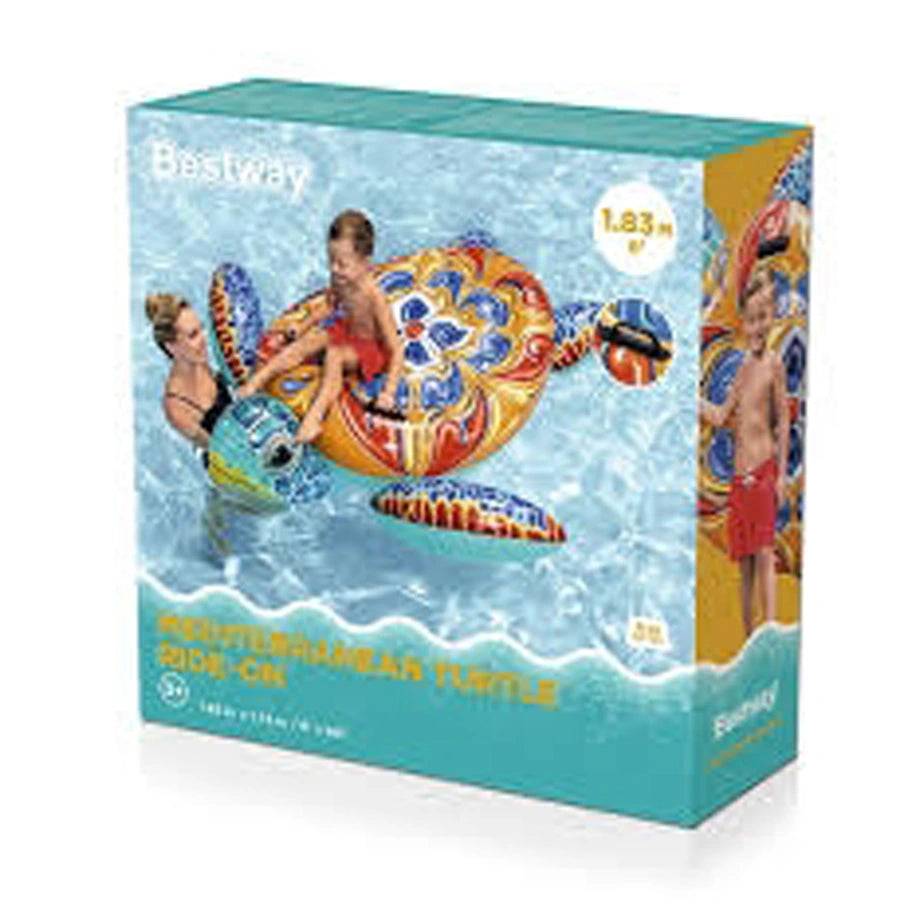 Bestway Mediterranean Turtle Ride-On (1.83 m x 1.73 m)