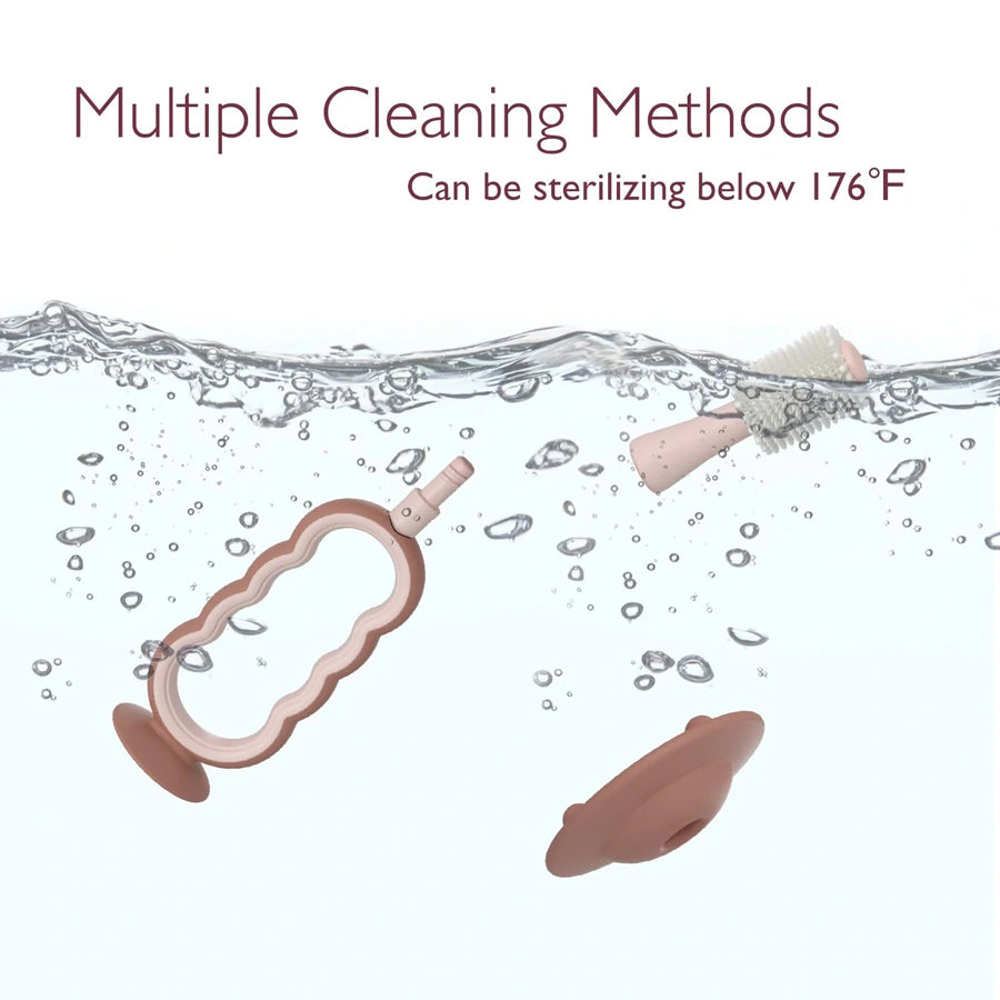 Momcozy Baby Silicon Toothbrush & Tounge Cleaner - Silicone
