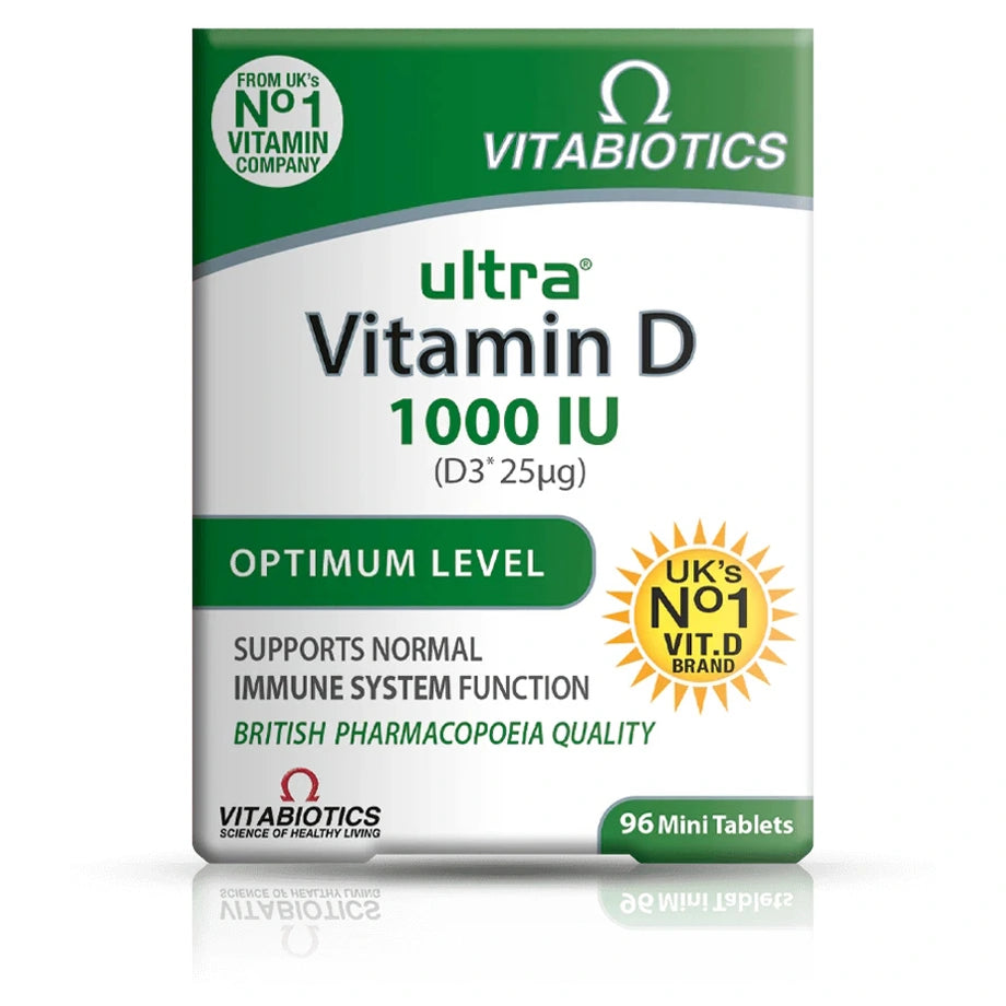 Vitabiotics Ultra Vitamin D3 1000 IU Tablets 96s