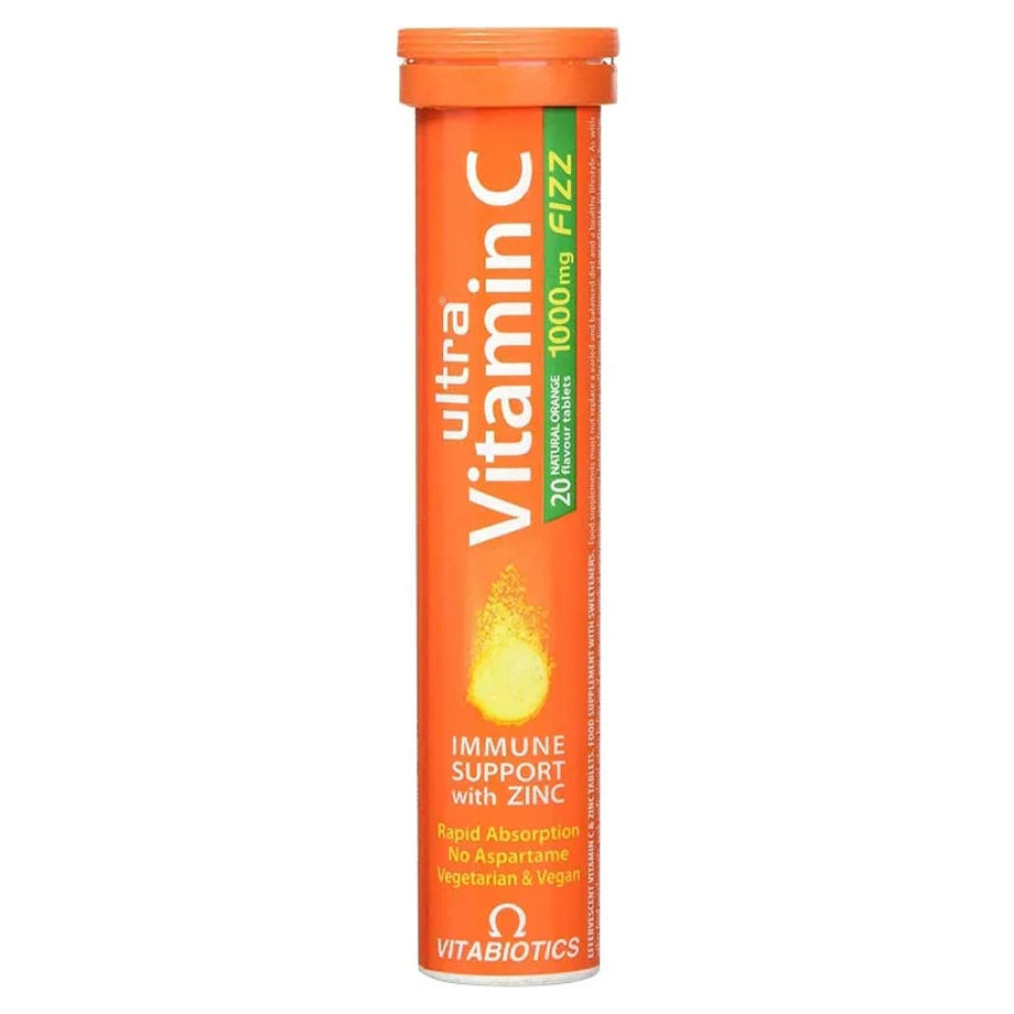 Vitabiotics Ultra Vitamin C with Zinc Effervescent Tablets 20s