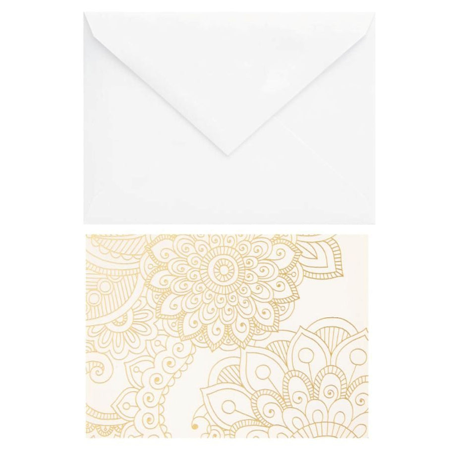 Hallmark Fineline Floral Blank Note Card