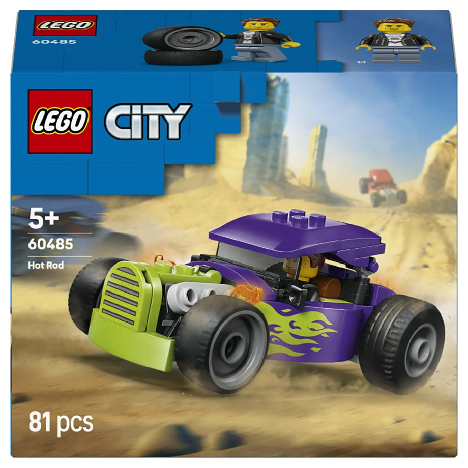 LEGO City Hot Rod 60485 Building Toy Set (81 Pieces)