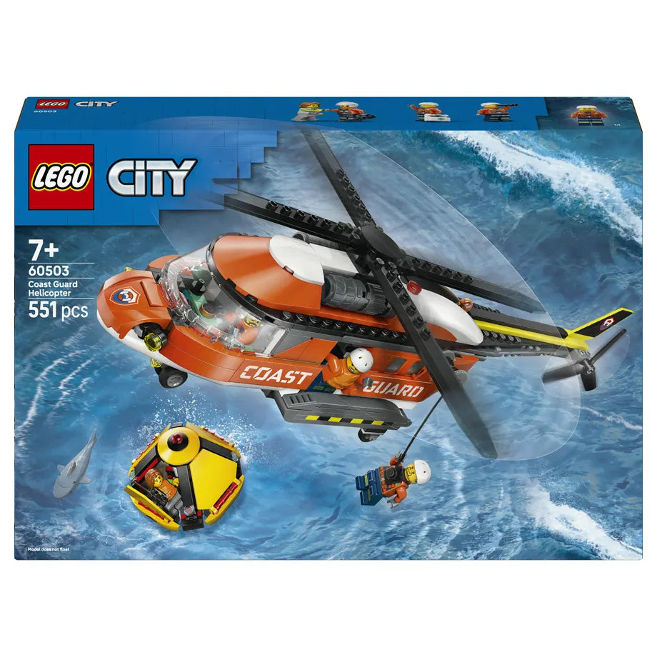 LEGO City Coast Guard Helicopter 60503 Building Toy Set (551 Pieces)