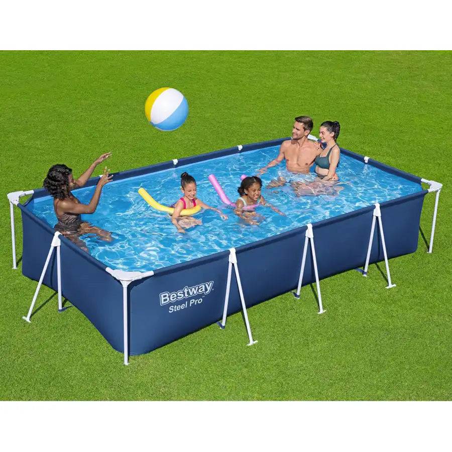 Bestway Steel Pro Pool (13'1 Inch x 6'11 Inch x 32 Inch/4.00m x 2.11m x 81cm)