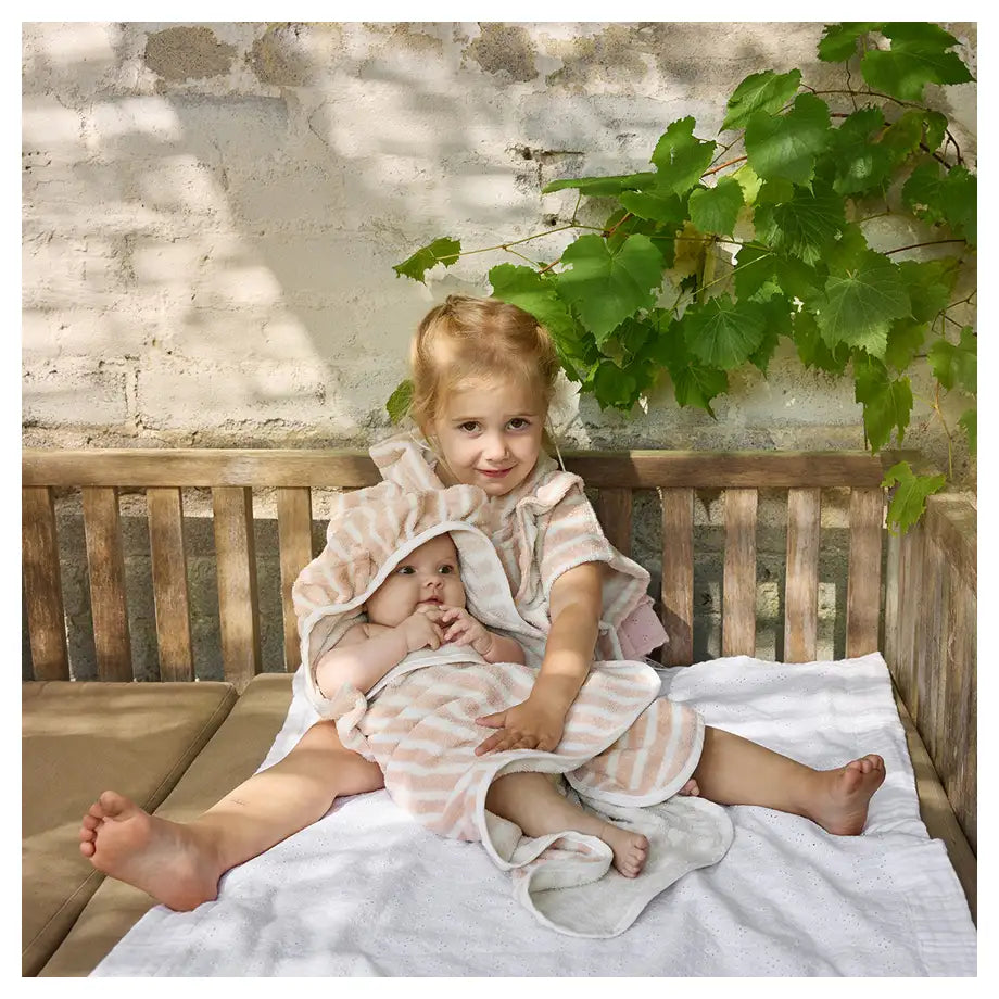 Elodie Hooded Towel (Candy Stripes)