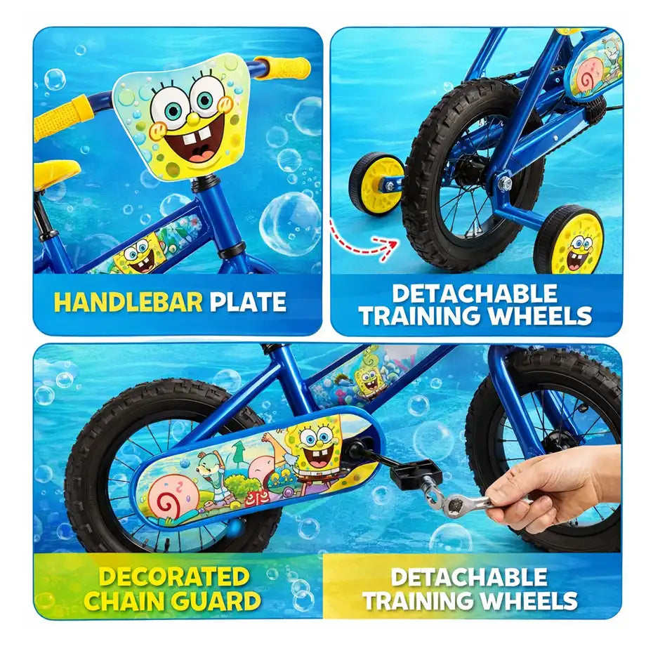 Ryder 12 Inch Eva Bike With Diy Spongebob Deco Set