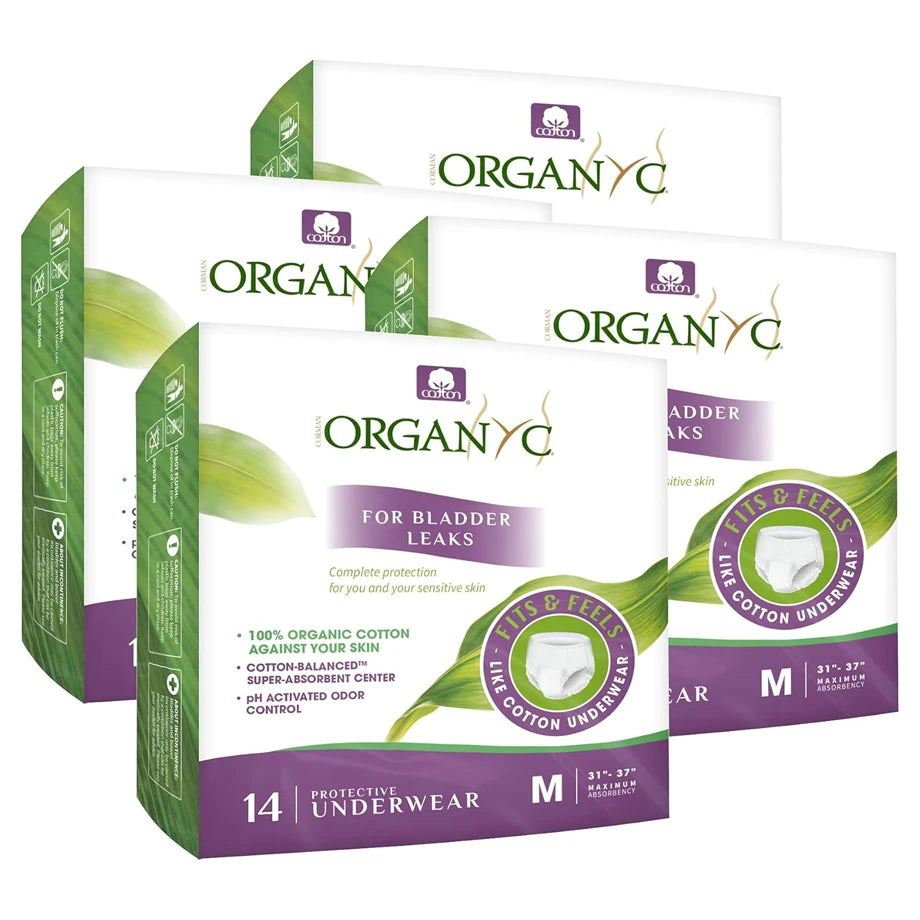 Organyc Protective Underwear Size M (20 Pack)