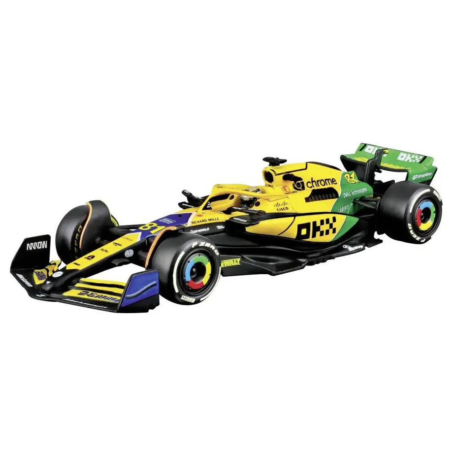 Maisto Tech Formula Racing McLaren MCL38 #81 Oscar Piastri RC Car (1:24, Yellow/Black)