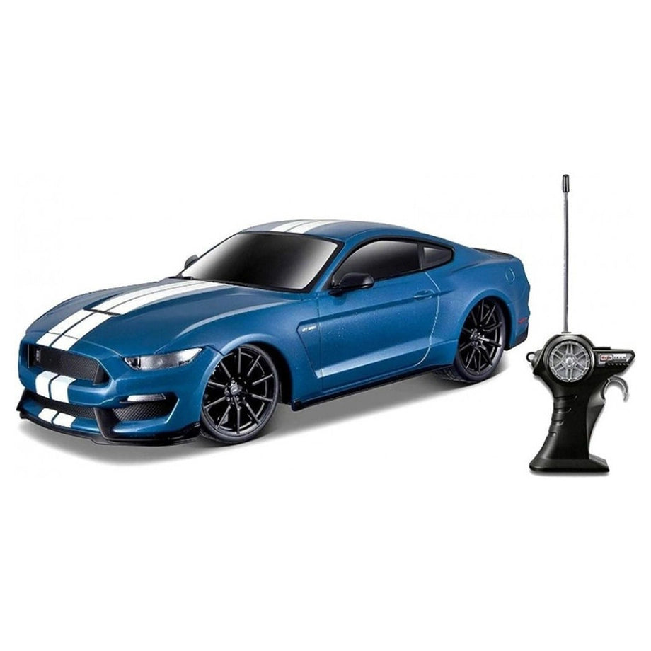 Maisto Tech Street Series Ford Shelby GT350 RC Car (1:14, Blue/White)