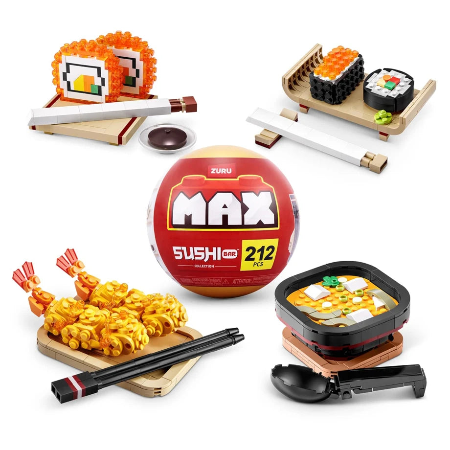 ZURU Max Premium Series 1 Sushi Bar Collection Capsule 15 Pcs Gravity Display (30 Pcs)