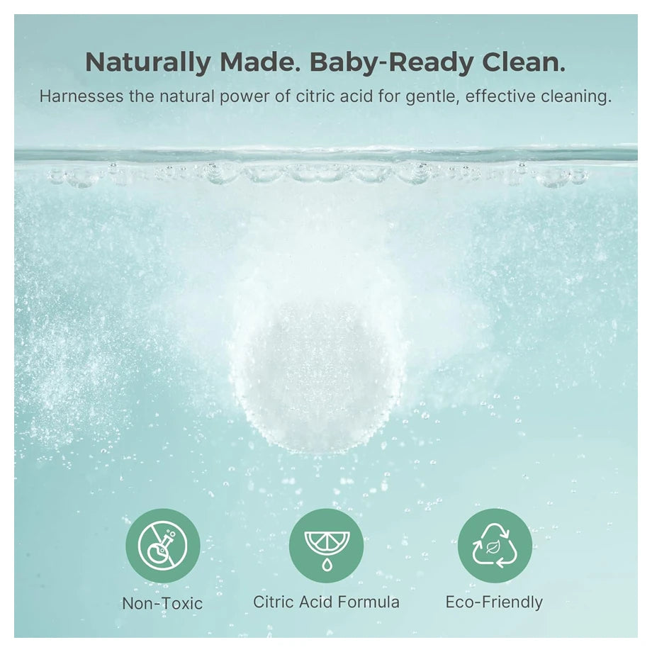 Momcozy Offical Descaling Tablets, Compatible KleanPal Pro Baby Bottle Washer - 30 Tablets