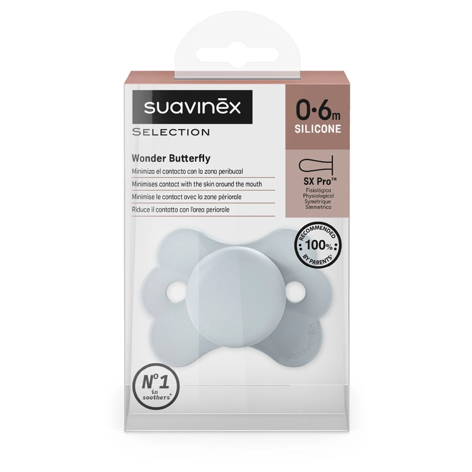 Suavinex Physio Soother 0–6M Butterfly (Blue)