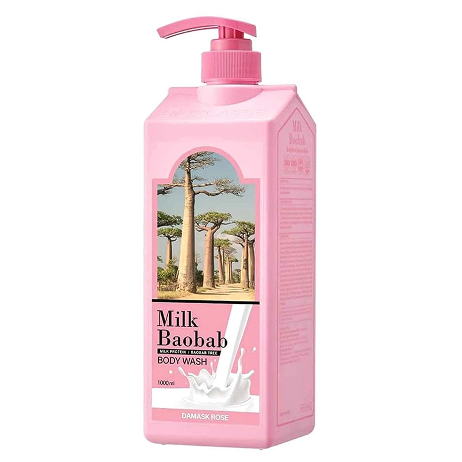 Milk Baobab Body Wash Damask Rose (1000ml)