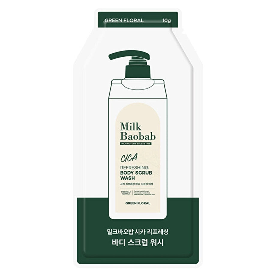 Milk Baobab Cica Refreshing Body Scrub Wash (10g)