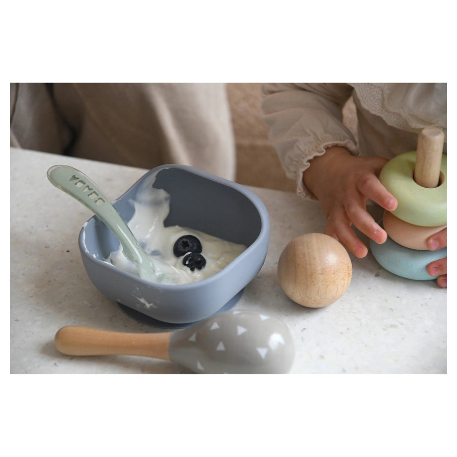 Beaba 2nd Age Silicone Spoon (Misty Green)