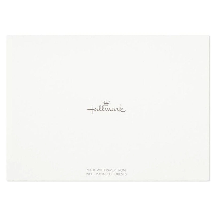 Hallmark Glittery Gold Hearts Blank Note Cards (Pack of 10)