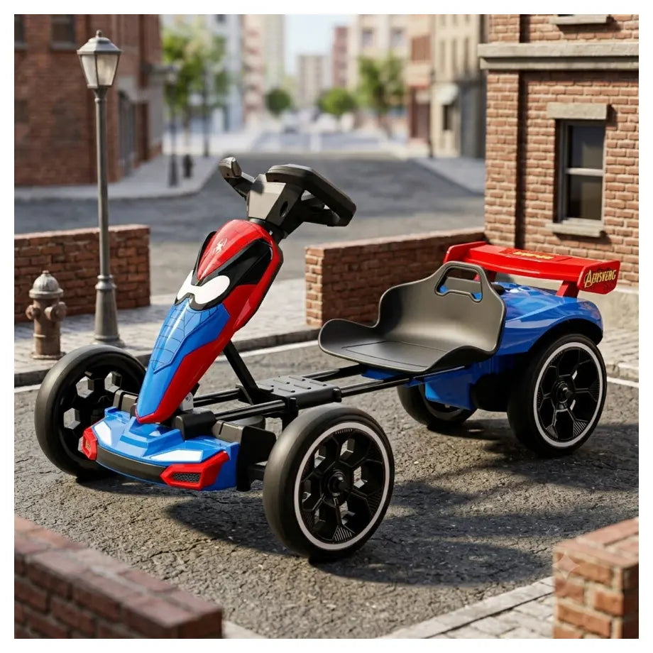 عربة سباق كهربائية للأطفال من توبي مع عجلات EVA (أزرق)
