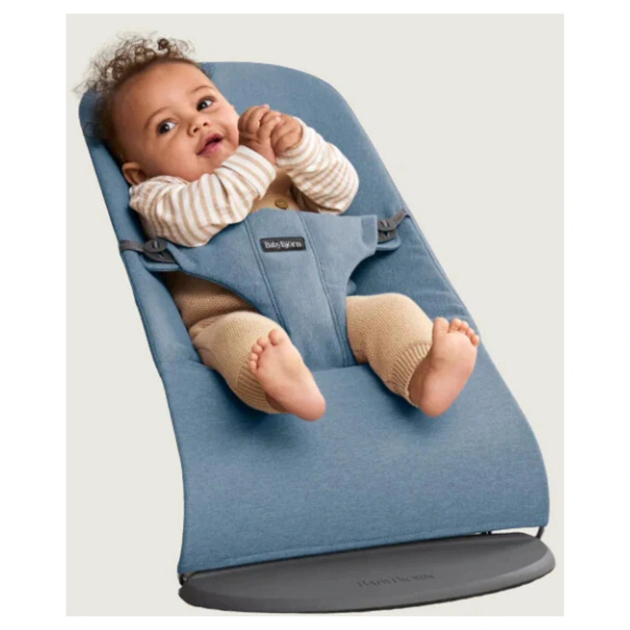 BabyBjörn Bouncer Bliss Woven Melange (Blue)